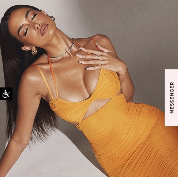 HOUSE OF CB Tibi Dress Orange XS - Picture 4 of 14